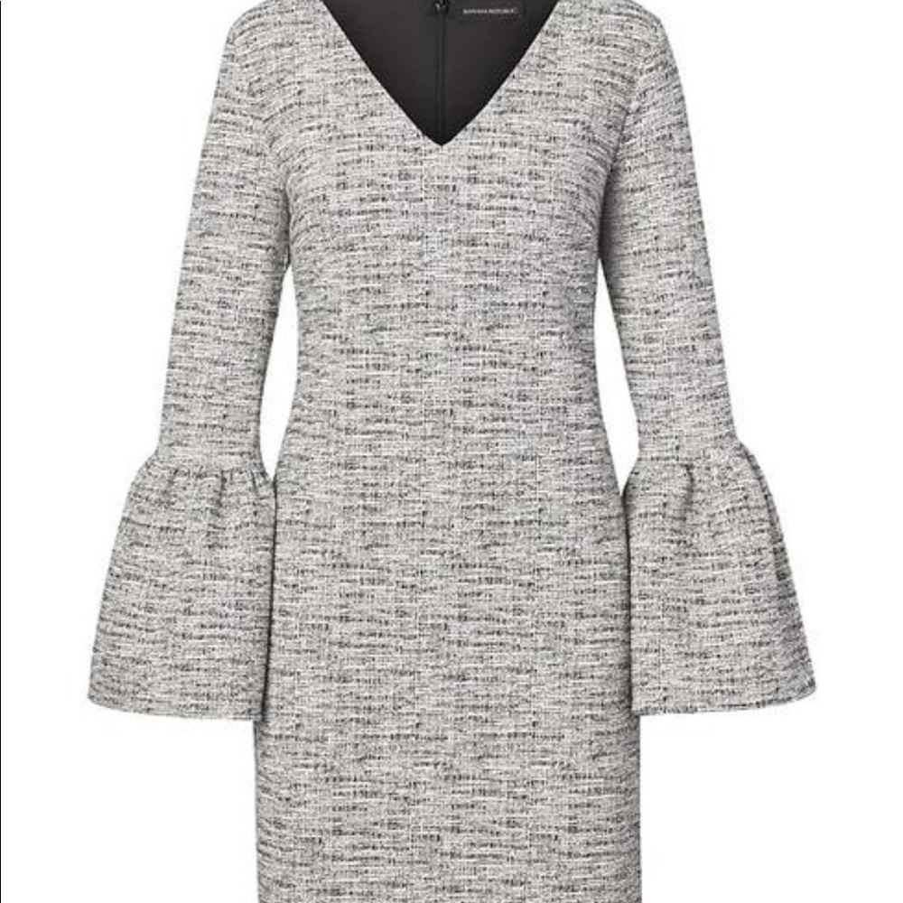 Banana Republic Print Bell-Sleeve Dress - NWT!